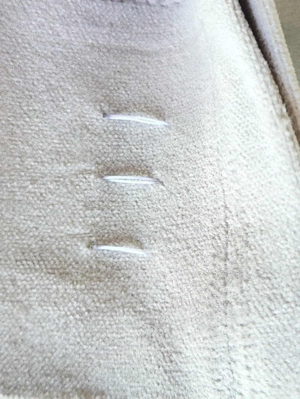 PB Teen Light Gray Cotton Velvet Drapes Set of 2 52x63 Curtains w Tiebacks Hooks